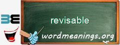 WordMeaning blackboard for revisable